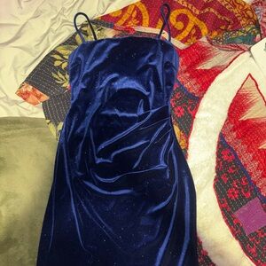 Windsor Royal Blue Velvet Dress